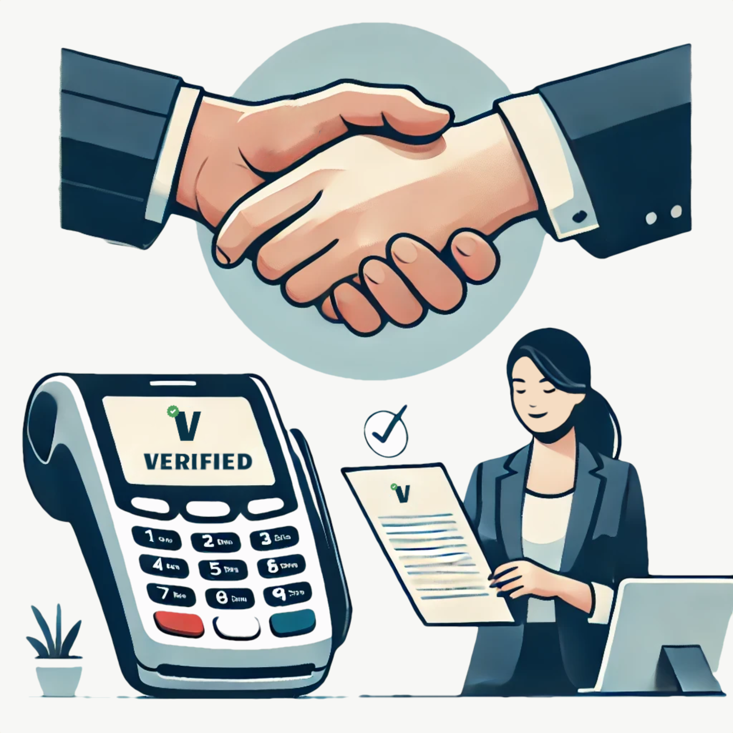 Shaking Hands - Verified Credit Card Processing