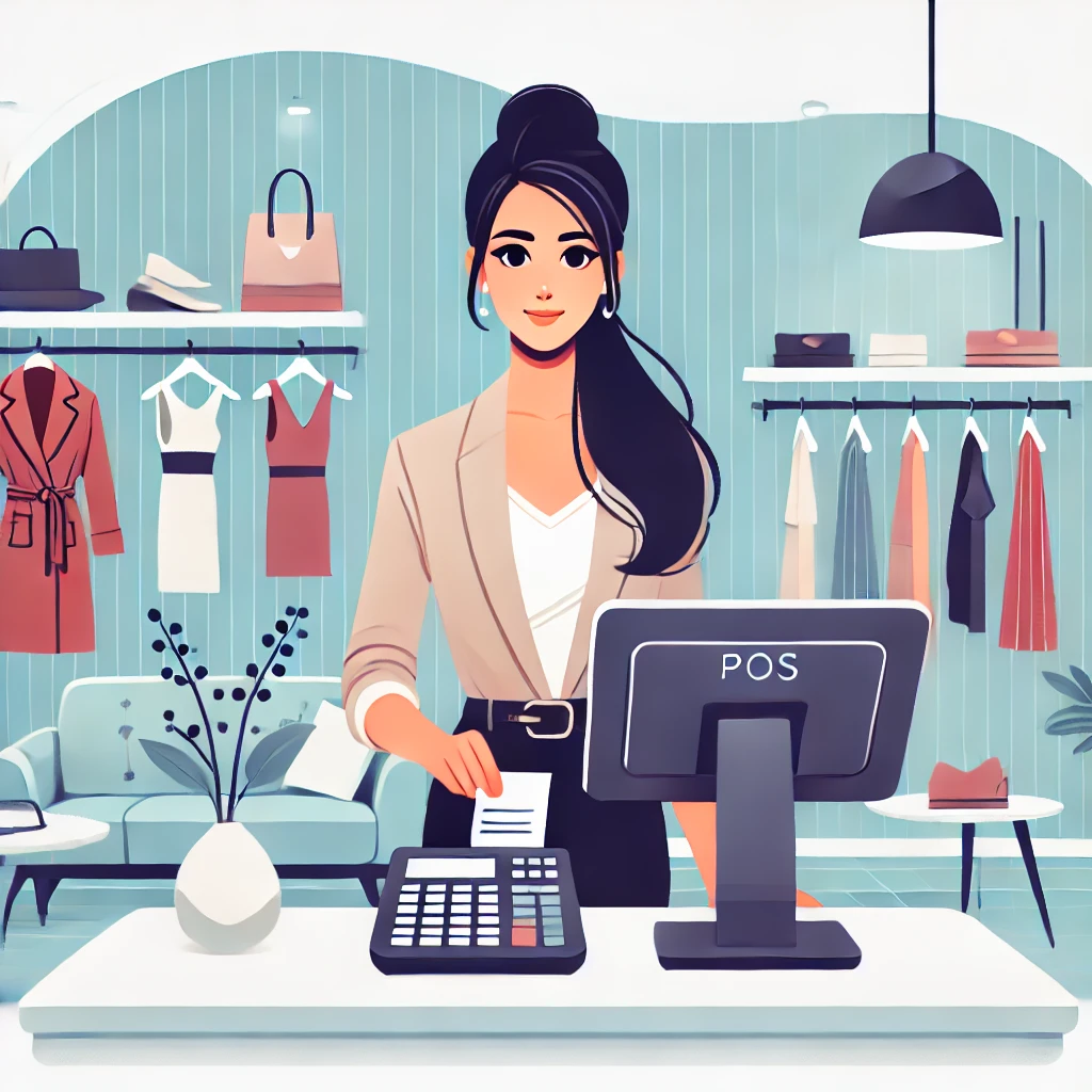 About-Us-Woman-At-Pos Checkout Pos Terminal Agent - About Us
